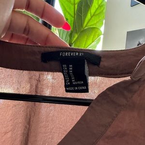Brown / gold blouse